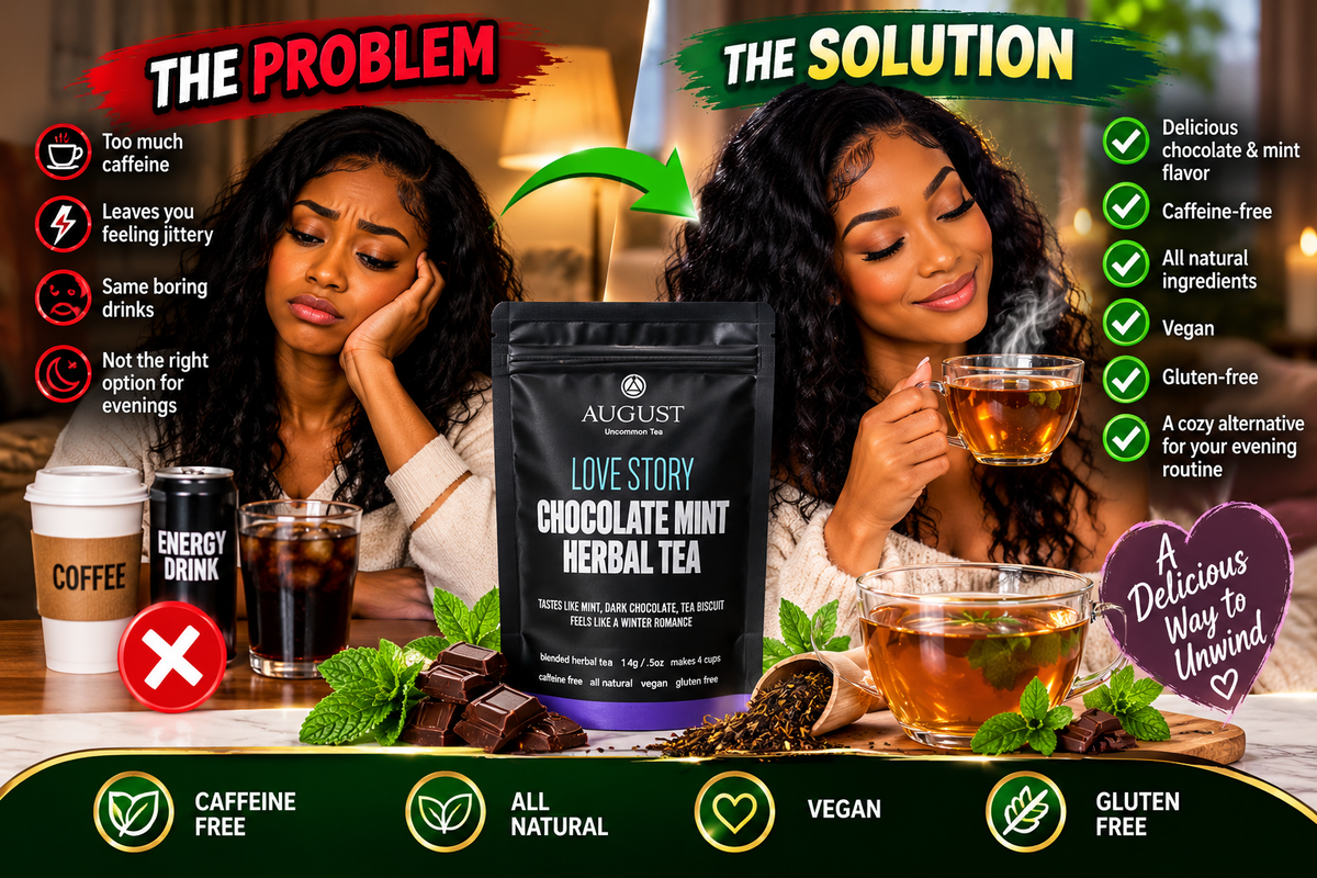 Love Story - Chocolate Mint Herbal Tea (Caffeine Free)