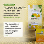 Organic Moringa Tea - Lemon - Caffeine-Free Herbal Tea