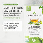 Organic Moringa Tea - Green Tea - Decaffeinated Herbal Tea