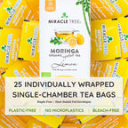 Organic Moringa Tea - Lemon - Caffeine-Free Herbal Tea