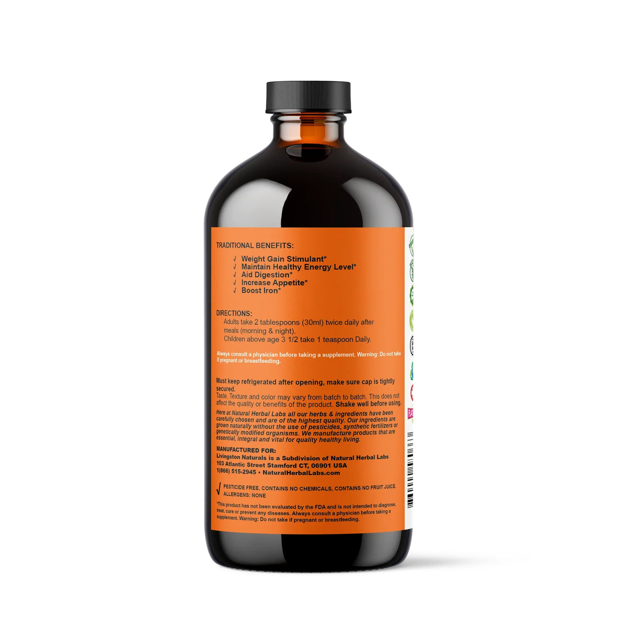 Organic Appetite Booster – Liquid Herbal Formula