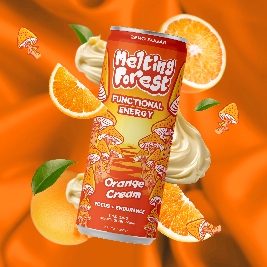Mushroom Energy Drink 12 Pack - Orange Cream
