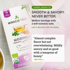 Organic Moringa Tea - Turmeric - Caffeine-Free Herbal Tea