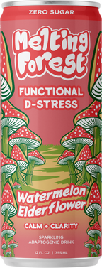Mushroom D-Stress Drink 12 Pack - Watermelon Elderflower