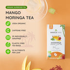 Organic Moringa Tea - Mango - Caffeine-Free Herbal Tea