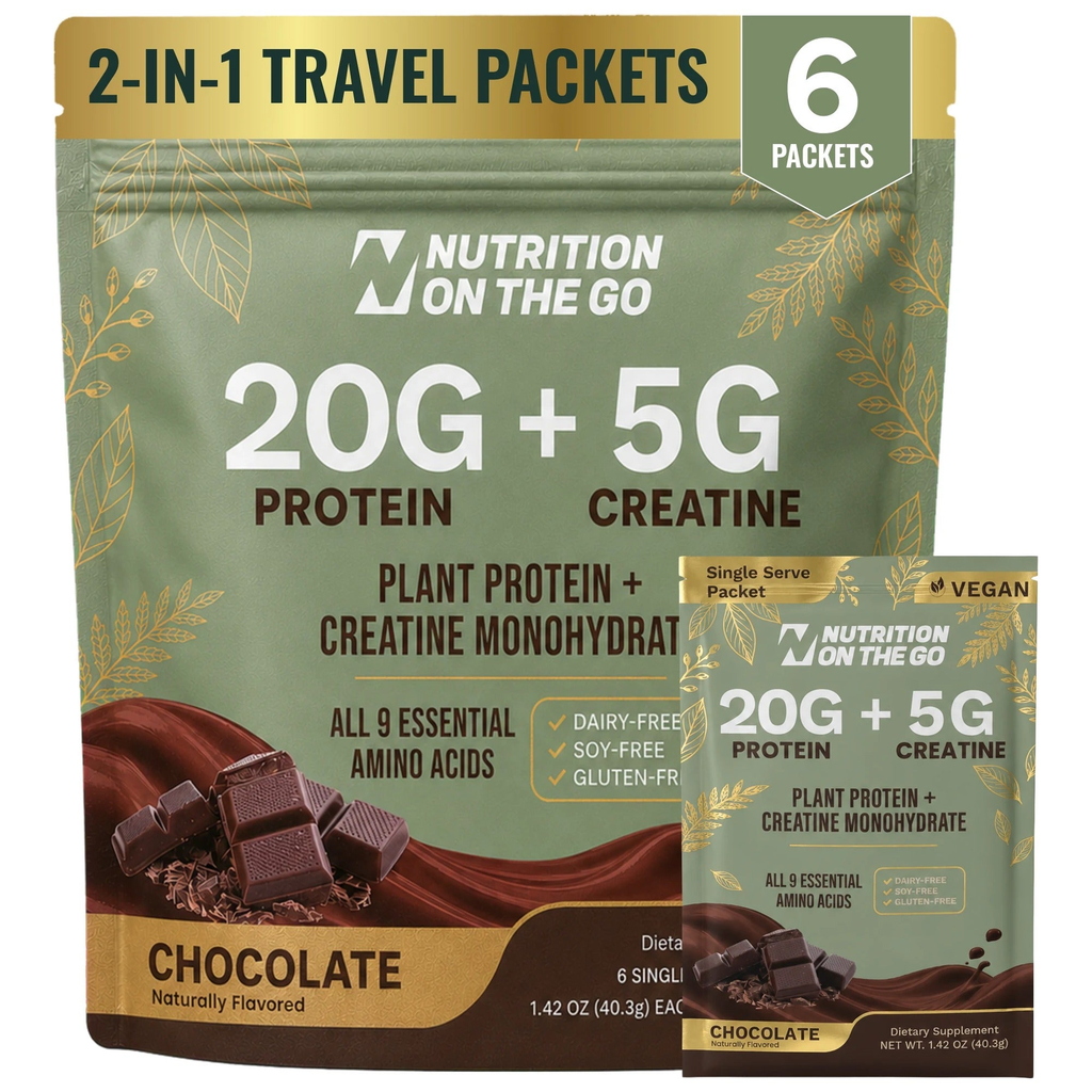 2-in-1 Vegan Protein + Creatine Travel Packets