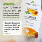Organic Moringa Tea - Mango - Caffeine-Free Herbal Tea