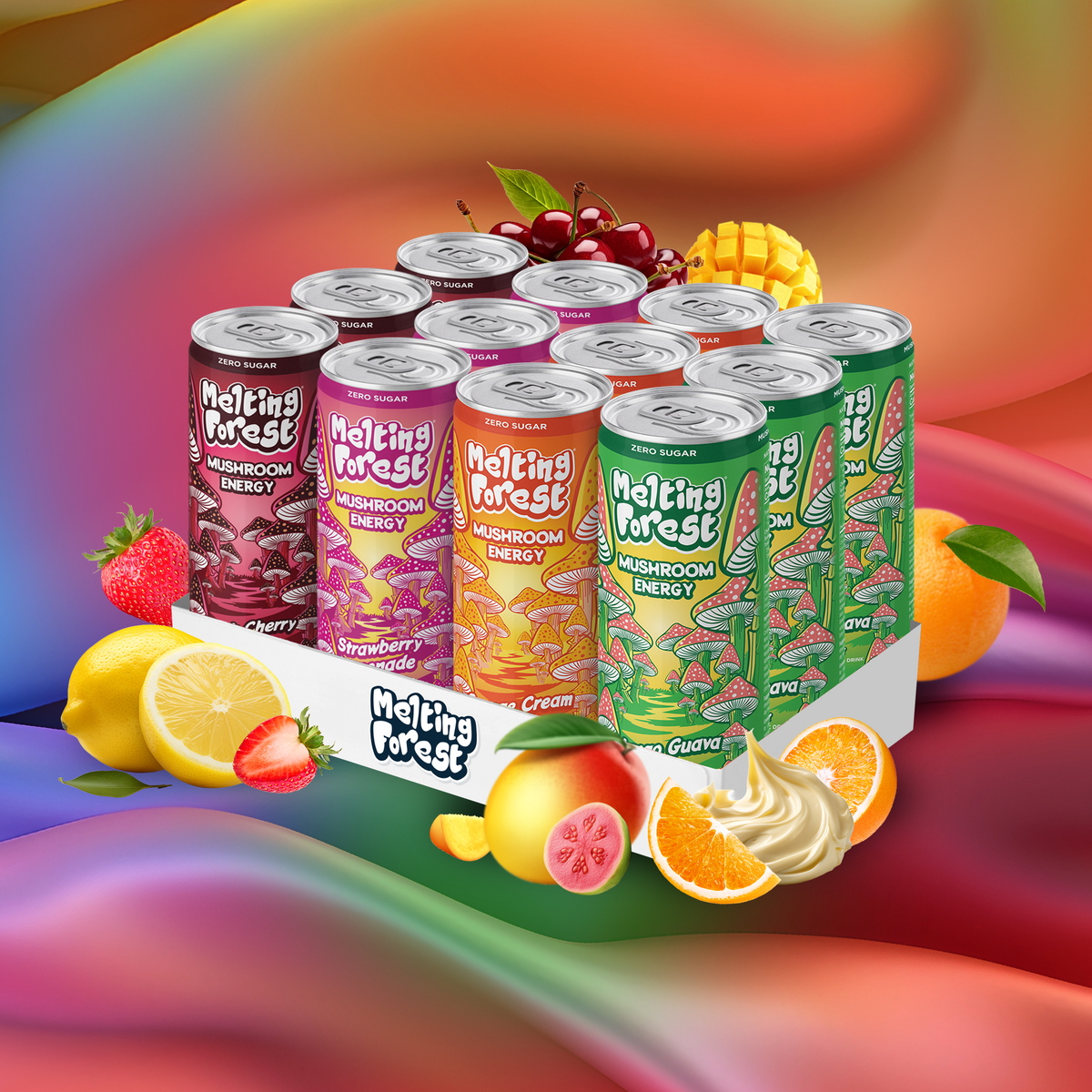 Mushroom Energy Drink 12 Pack - Variety Pack