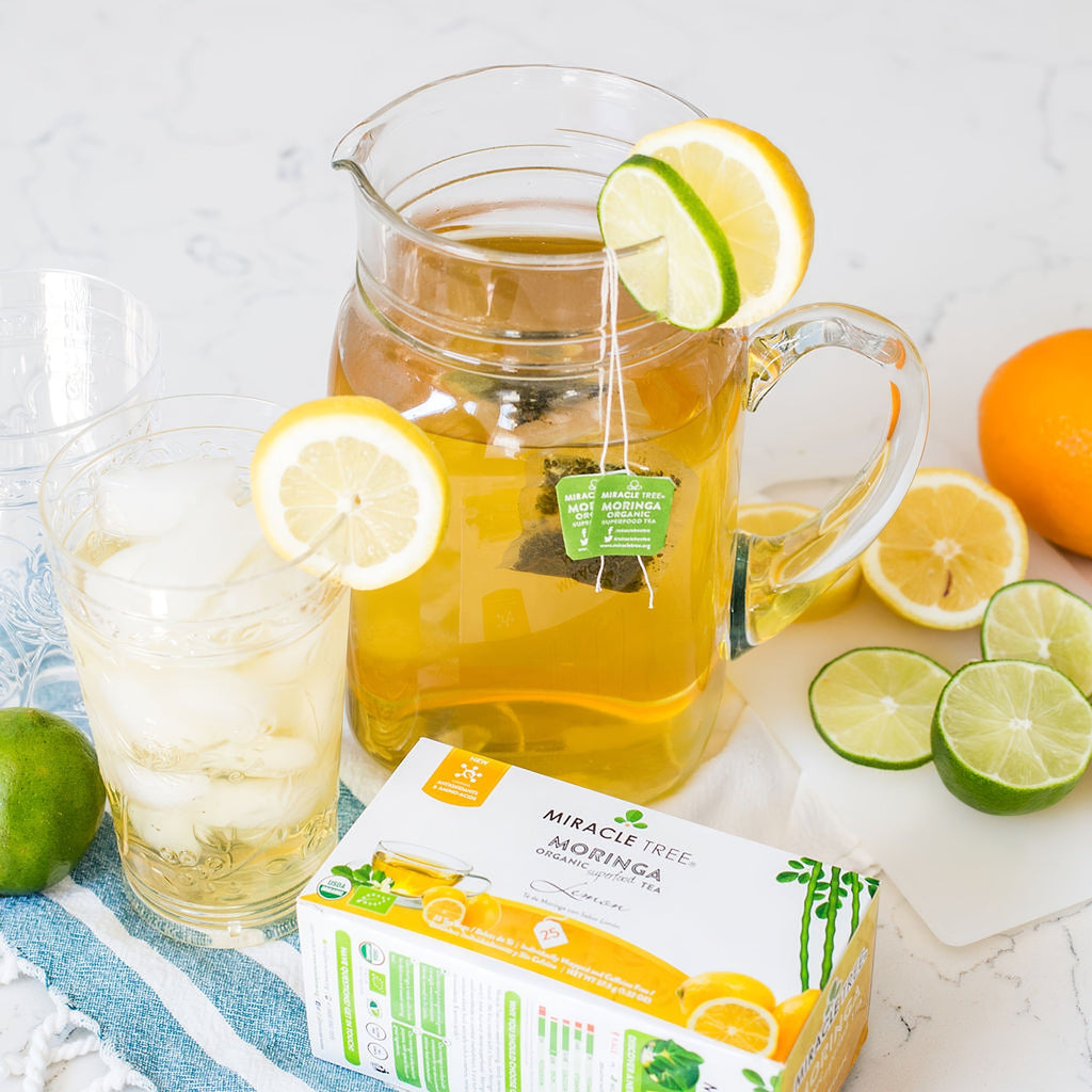 Organic Moringa Tea - Lemon - Caffeine-Free Herbal Tea