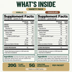 2-in-1 Vegan Protein + Creatine Travel Packets